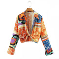 Women 2 Pieces Set Fashion Ethnic Printed Knotted Top + Vintage Long Skirt Summer Woman Outfit Dress Sets