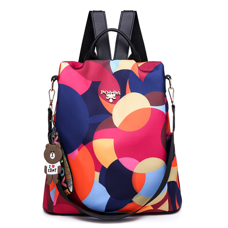 Fashionable Women's Anti-theft Oxford Cloth Backpack
