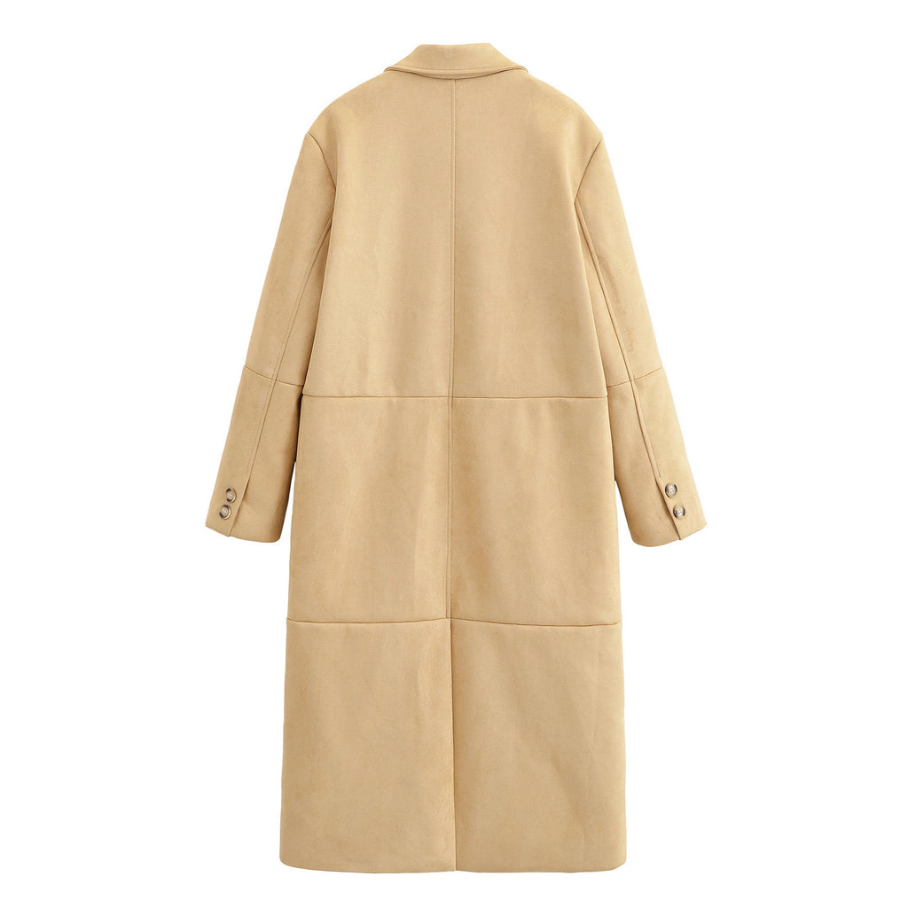 Anti suede coat for women's clothing