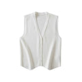 Spring Summer Women's Striped V-Neck Knit Vest