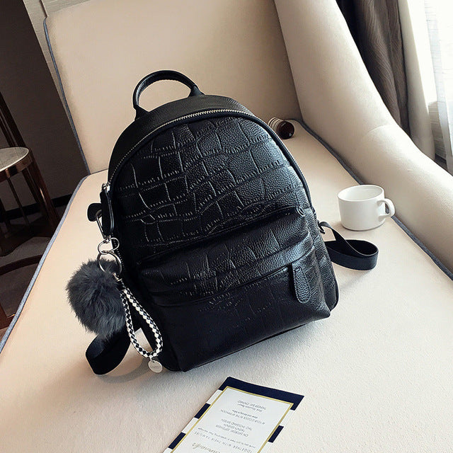 Mini PU Leather Backpack for Women and Teen Girls