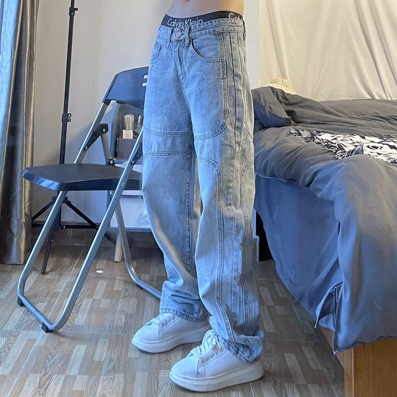 Retro Wash Fashion Jeans for Men and Women