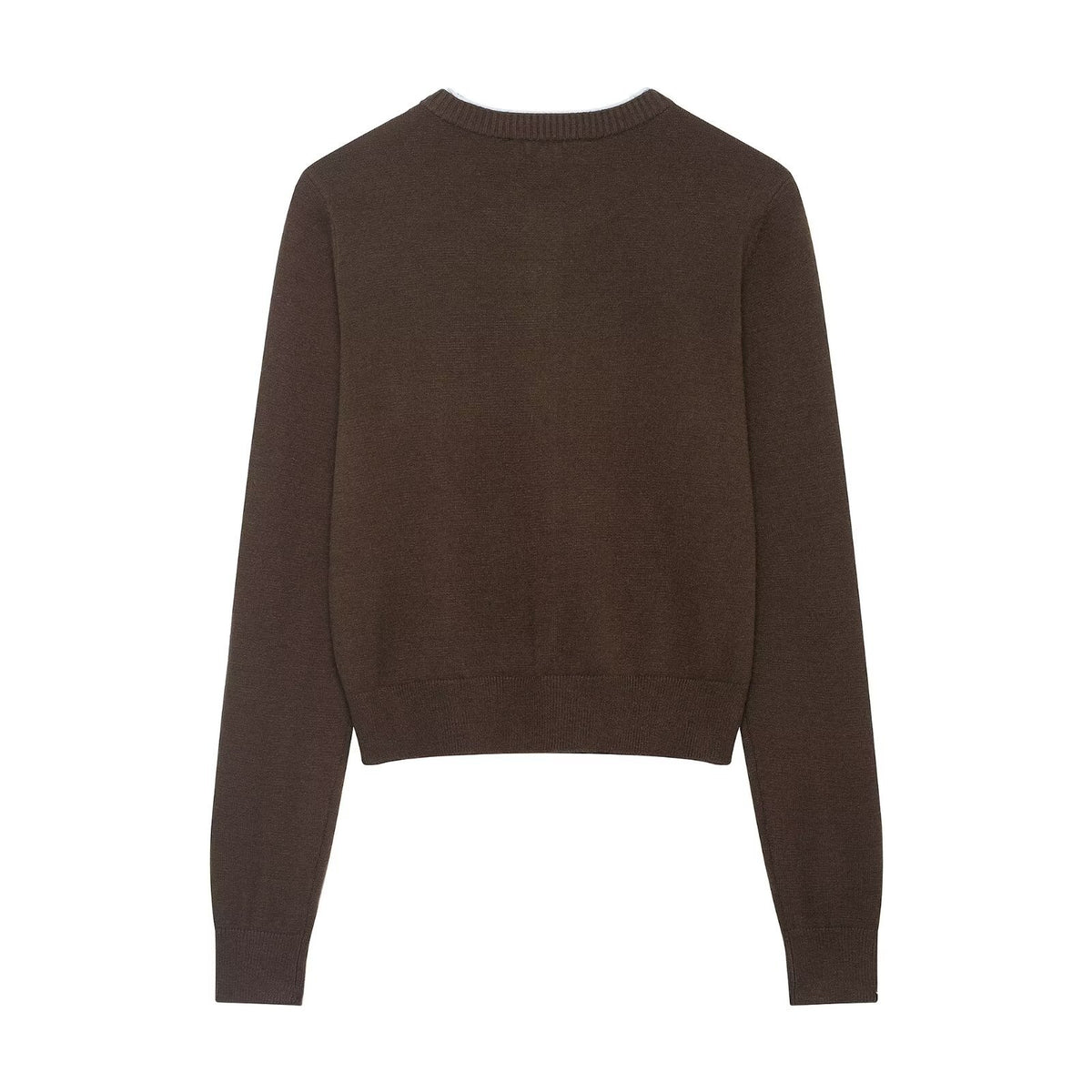 Splicing Knitted Jacket for Women's Clothing
