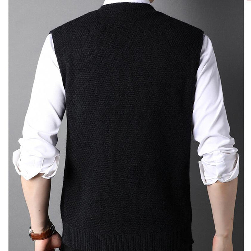 Warm Versatile British Style Men's Tank Tops (Spring/Autumn)