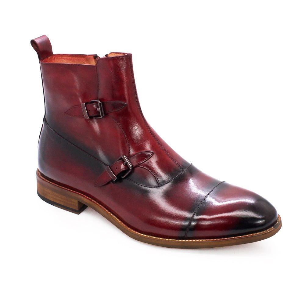 Men's High Top Leather Three Joint Sneakers