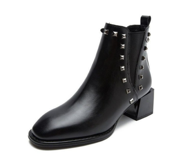 Women's 2019 Fall Winter Chunky Heel Chelsea Boots