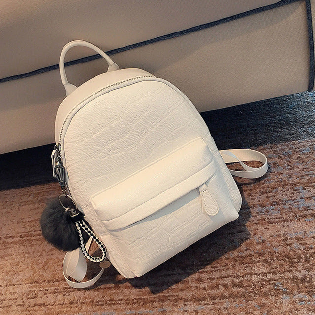 Mini PU Leather Backpack for Women and Teen Girls