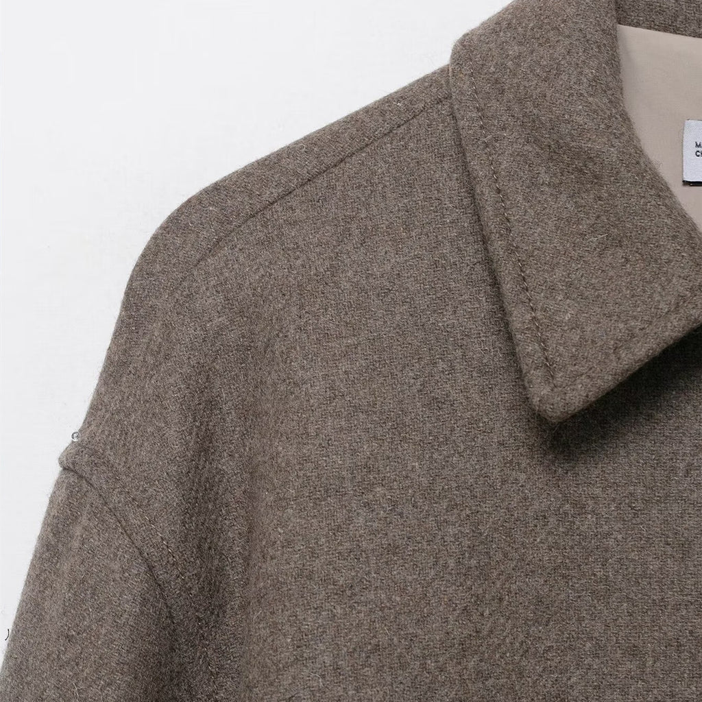 Blended short coat for women's clothing