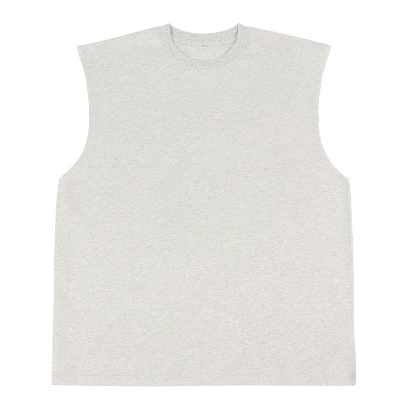 Sleeveless Solid Color Vest - Comfortable Retro Top