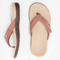 Large Herringbone Slippers for Women - Low Heel