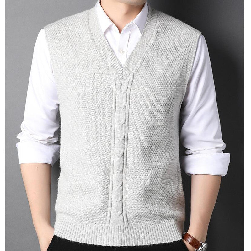 Warm Versatile British Style Men's Tank Tops (Spring/Autumn)