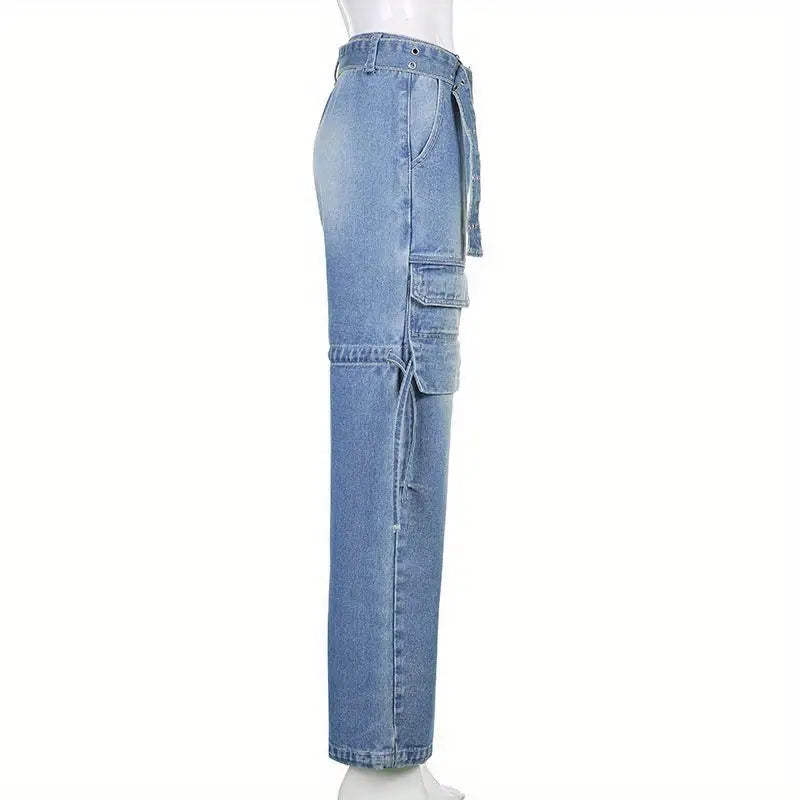 Trendy Women's Denim Cargo Pants and Boyfriend Jeans