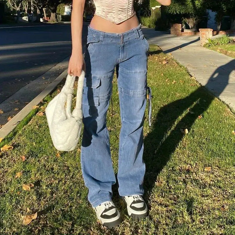 Trendy Women's Denim Cargo Pants and Boyfriend Jeans