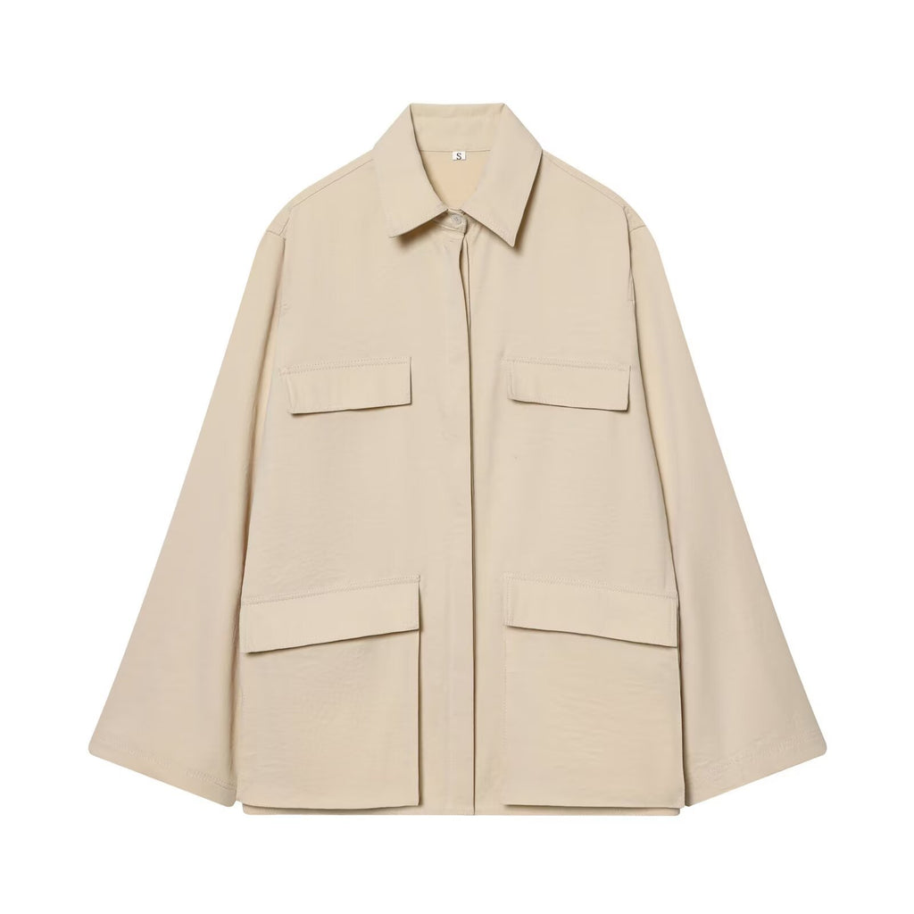 Hanging pocket shirt for women's clothing