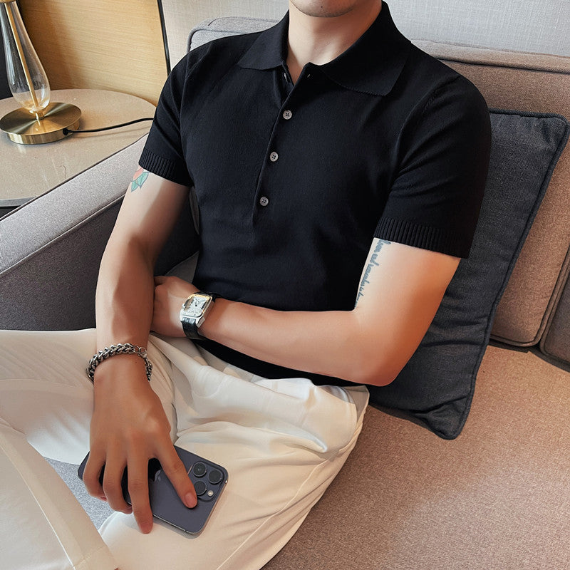 Men's Summer Short Sleeve Breathable Polo Shirt