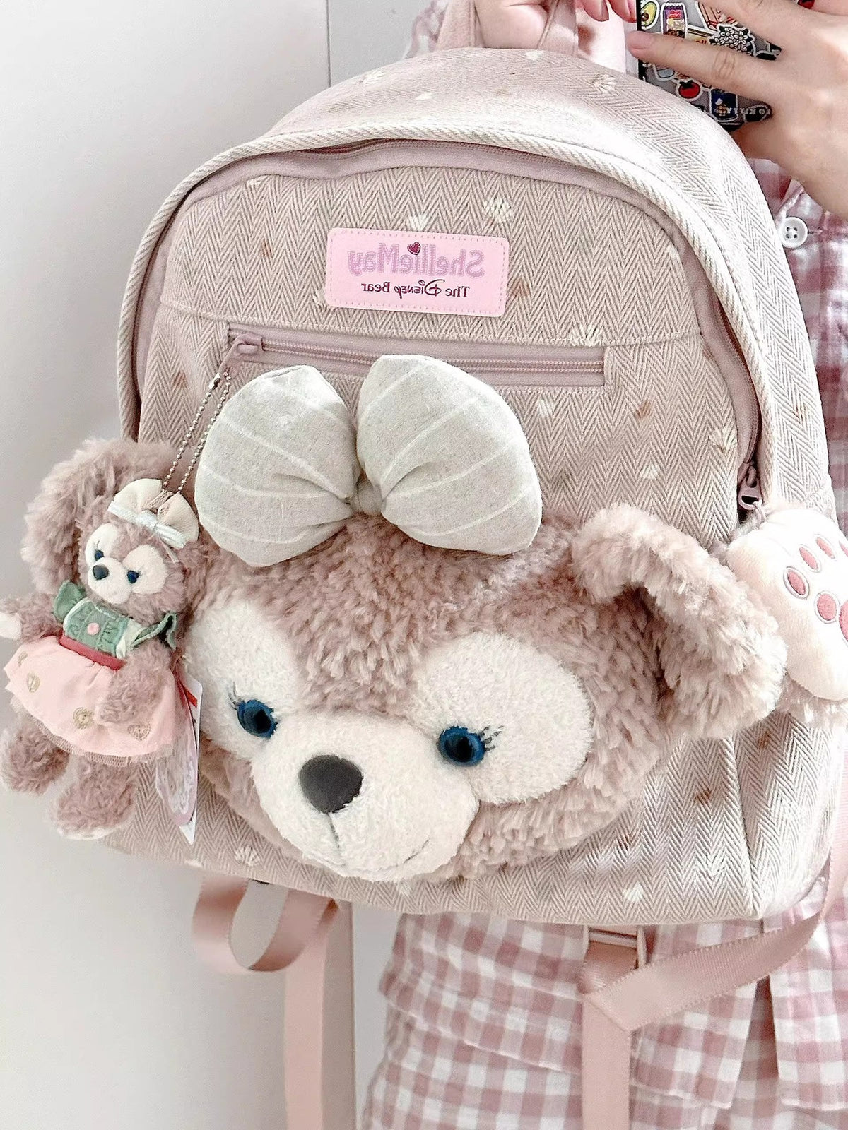Cute Sherly Rose Plush Backpack for Students