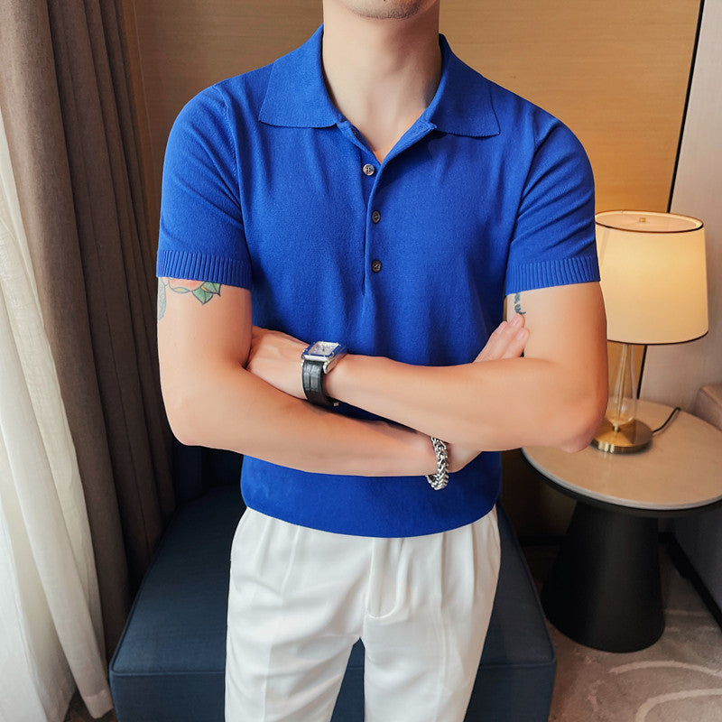 Men's Summer Short Sleeve Breathable Polo Shirt