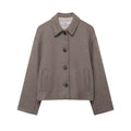 Blended short coat for women's clothing