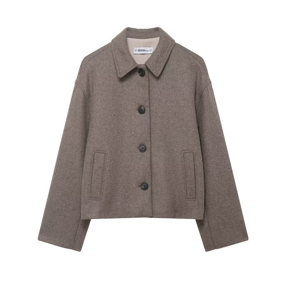 Blended short coat for women's clothing