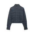 Short denim jacket for women's clothing