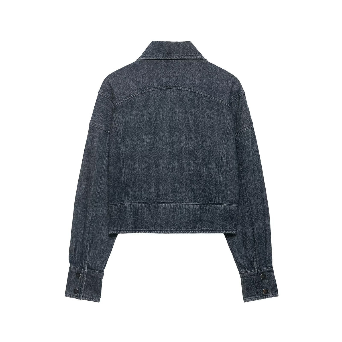 Short denim jacket for women's clothing