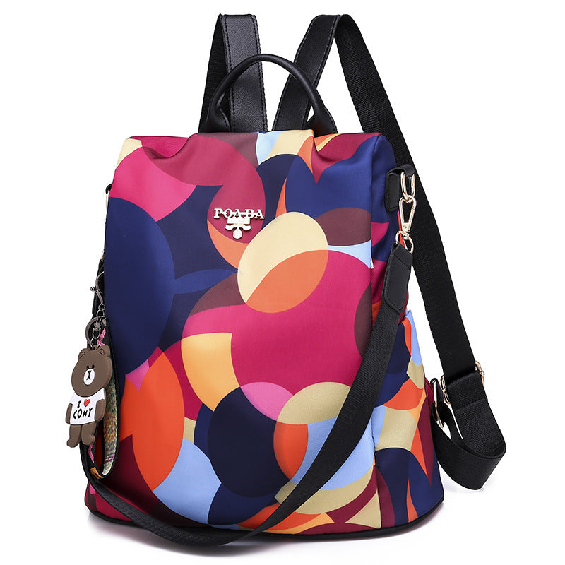 Fashionable Women's Anti-theft Oxford Cloth Backpack