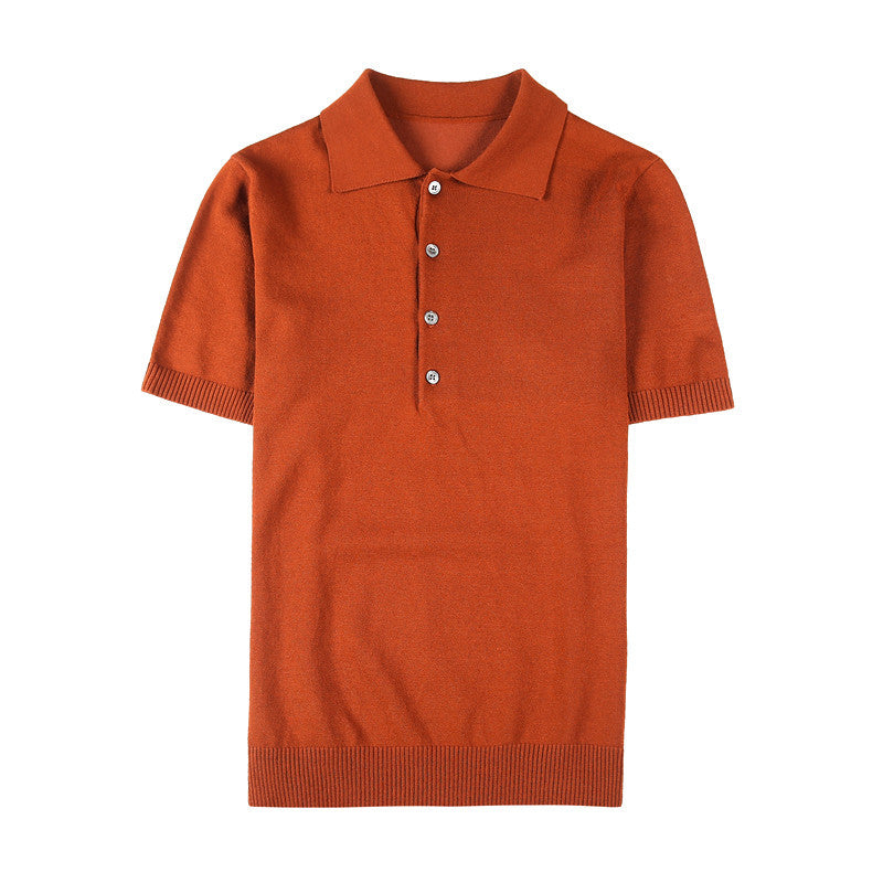 Men's Summer Short Sleeve Breathable Polo Shirt