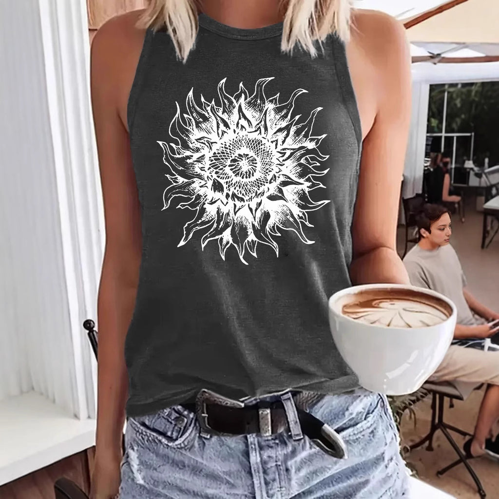 Bohemian floral print women's clothing