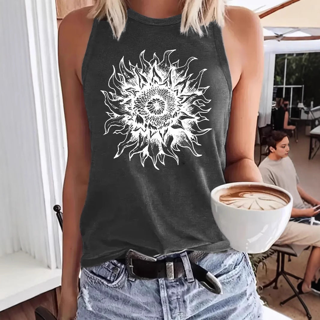 Bohemian floral print women's clothing