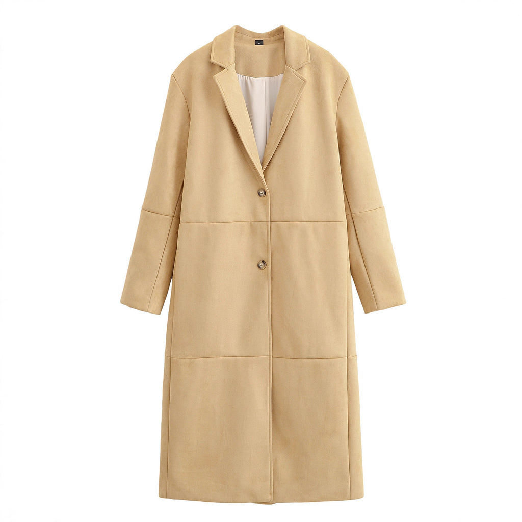Anti suede coat for women's clothing