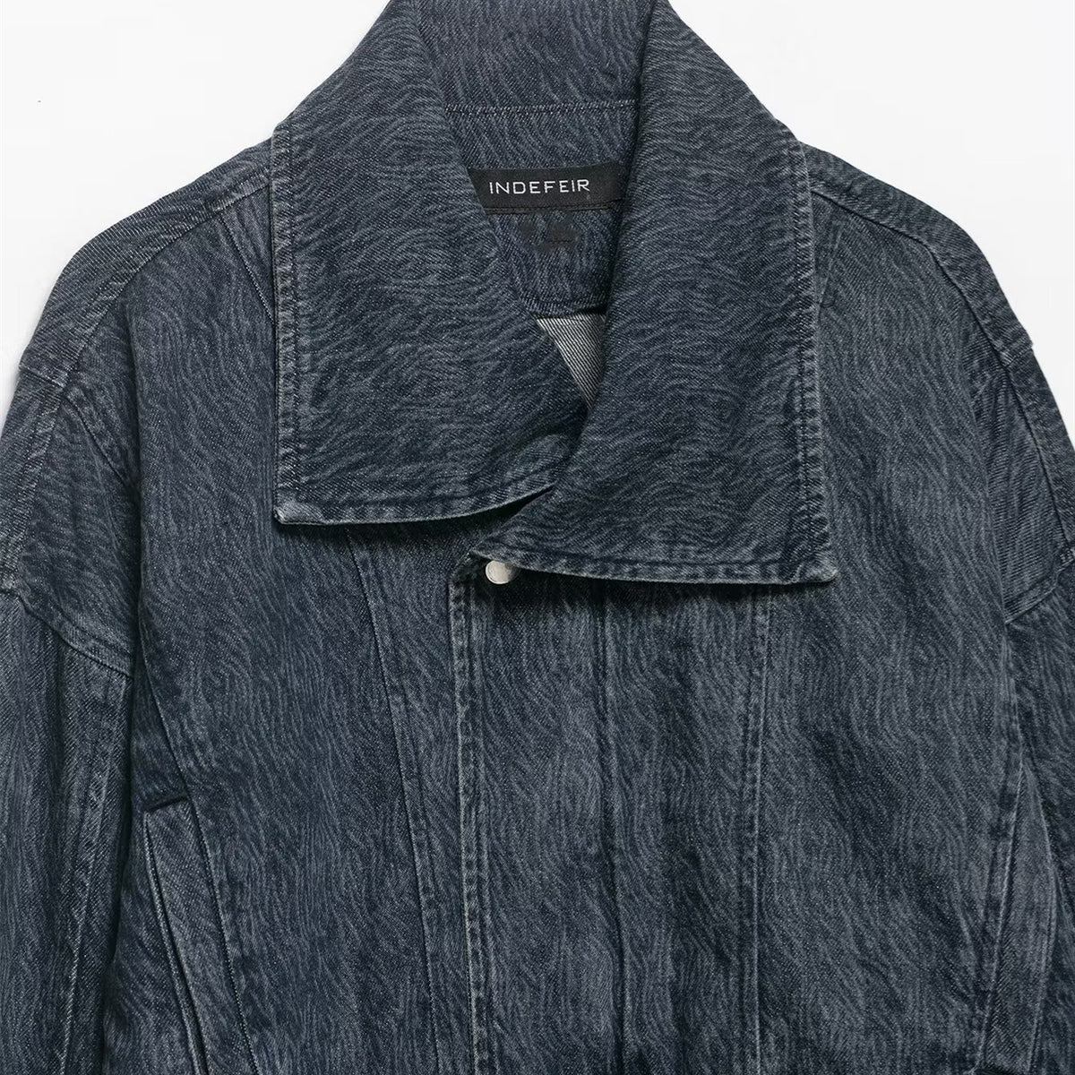 Short denim jacket for women's clothing