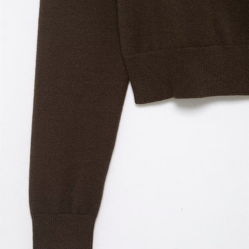 Splicing Knitted Jacket for Women's Clothing
