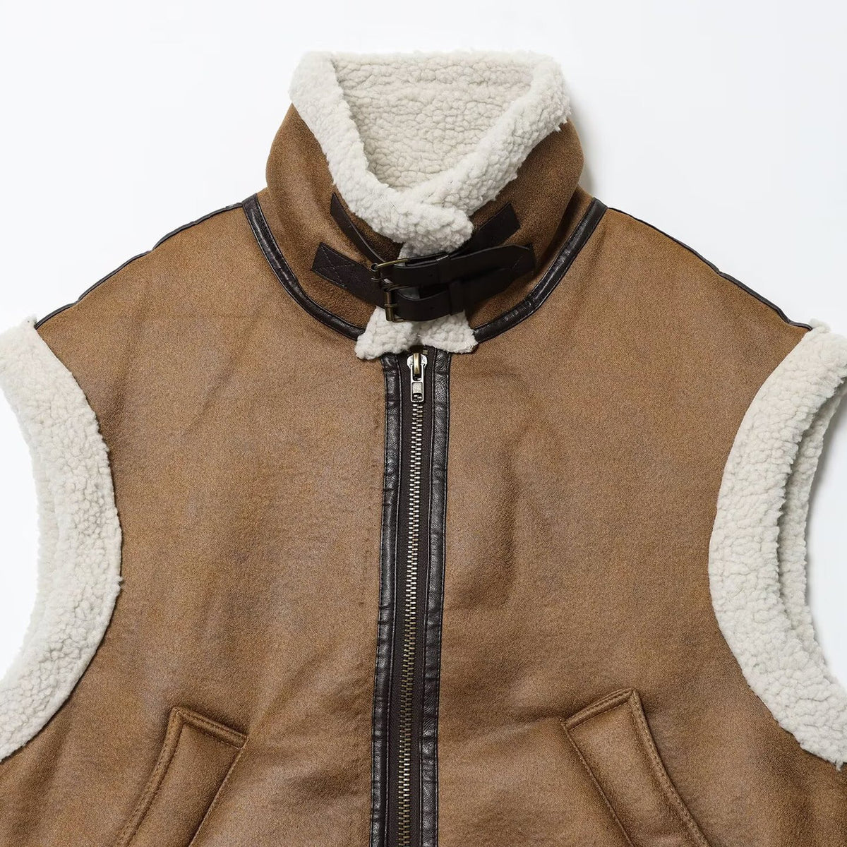 Fleece patchwork vest for women's clothing