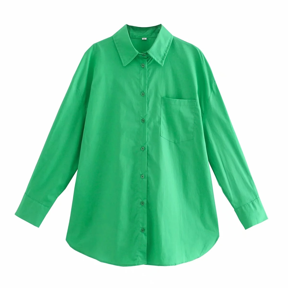 Klkxmyt Za Women's Shirt Fashion Pink Oversize 100% Cotton Casual Button Pockets Loose Blouses Chic Streetwear Shirts Woman Tops