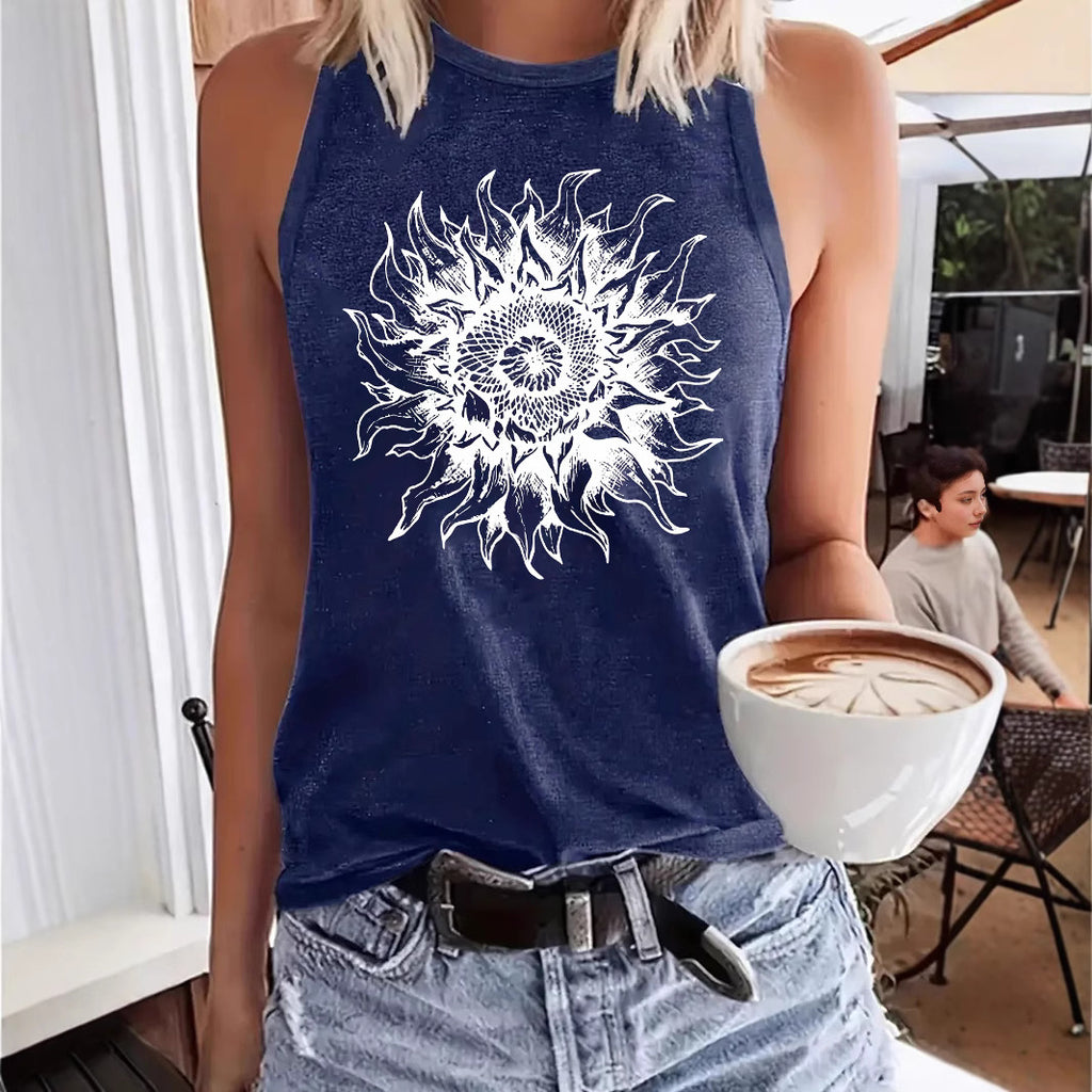 Bohemian floral print women's clothing