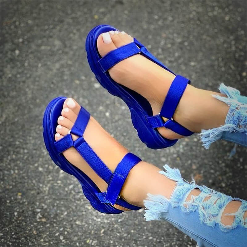 Big Size 43 Multi Colors Casual Shoes Woman Flat Dropship Comfortable Sandals Female Light Sandalias De Mujer