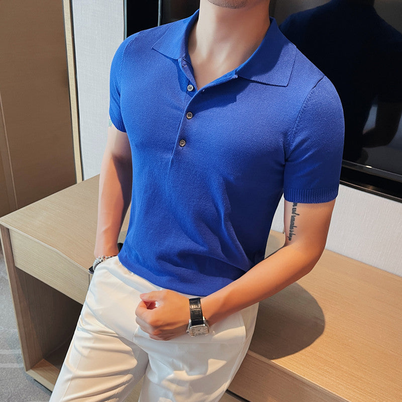 Men's Summer Short Sleeve Breathable Polo Shirt