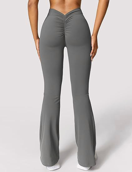 High-Waist Quick-Dry Yoga Flare Pants for Fitness