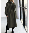 Mid-Length Fleece Pullover Sweater for Autumn & Winter