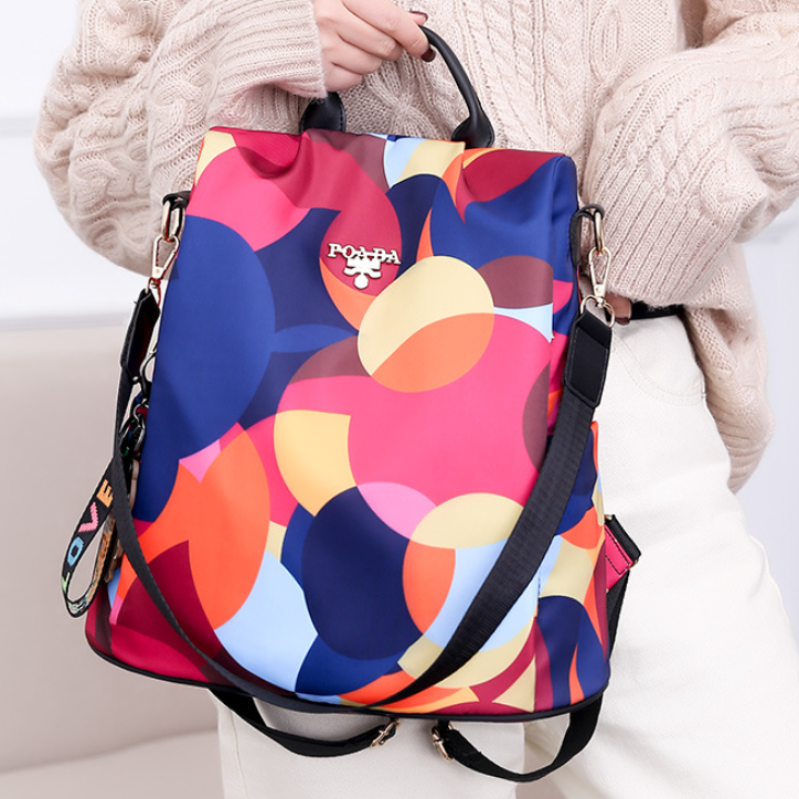 Fashionable Women's Anti-theft Oxford Cloth Backpack